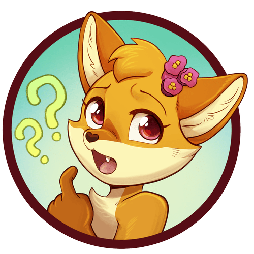 A circular icon of the Foxglove mascot looking curious with question marks